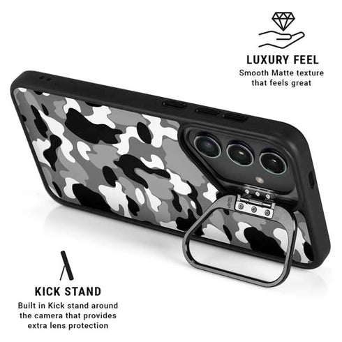 Neutral Street Camo Galaxy S26 Kickstand Case