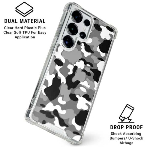 Neutral Street Camo Galaxy S26 Ultra Clear Case