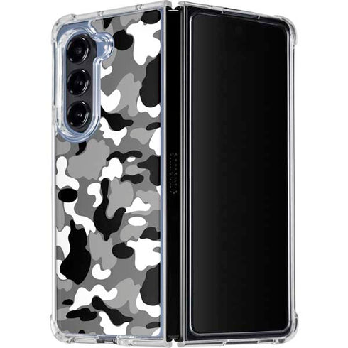 Neutral Street Camo Galaxy Z Fold5 5G Clear Case
