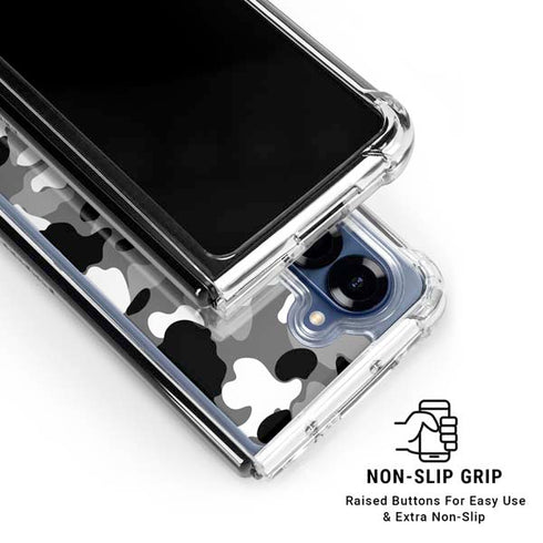 Neutral Street Camo Galaxy Z Fold6 Clear Case