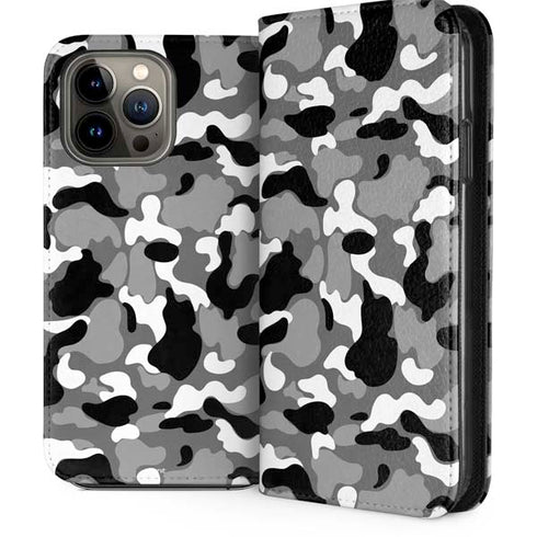 Neutral Street Camo iPhone 14 Pro Max Folio Case
