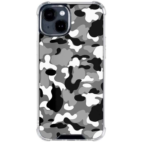 Neutral Street Camo iPhone 15 Clear Case