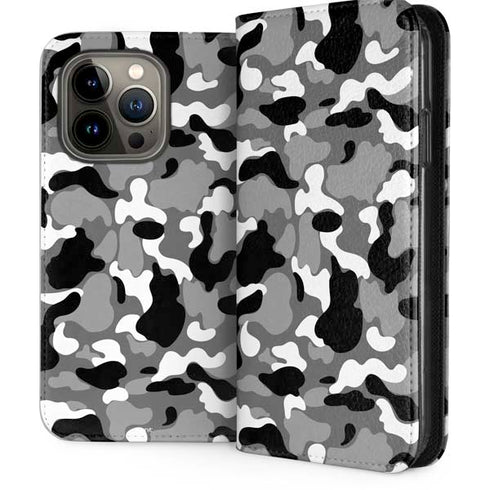 Neutral Street Camo iPhone 15 Pro Folio Case