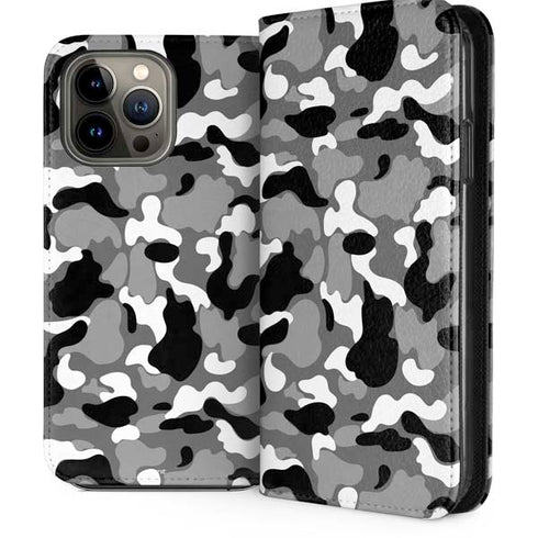 Neutral Street Camo iPhone 15 Pro Max Folio Case