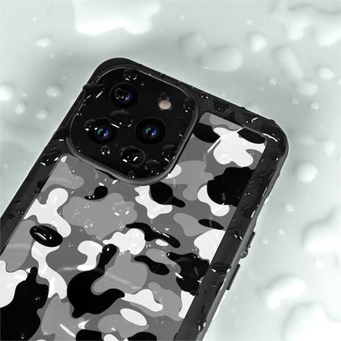 Neutral Street Camo iPhone 15 Pro Waterproof Case