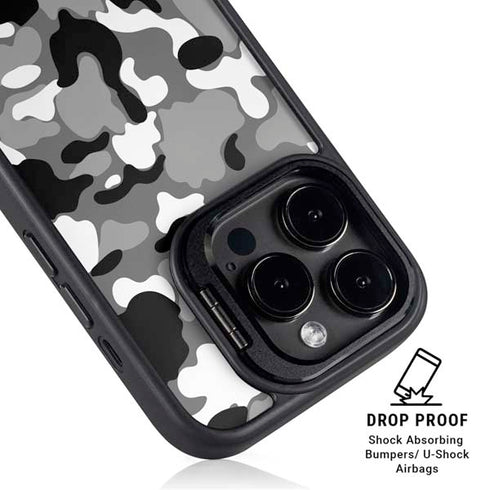Neutral Street Camo iPhone 16 Pro Kickstand Case