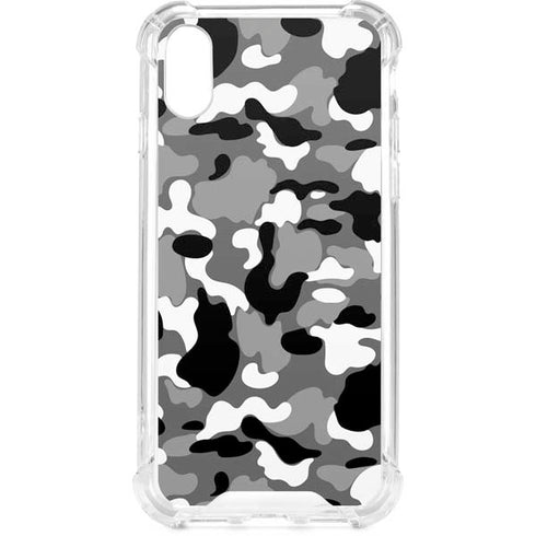 Neutral Street Camo iPhone XS Clear Case