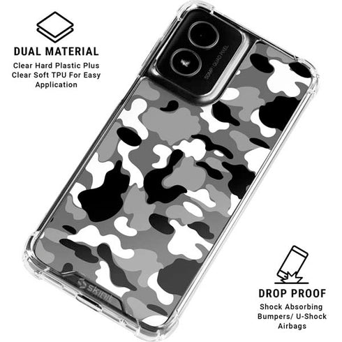 Neutral Street Camo Moto G Power 5G (2024) Clear Case