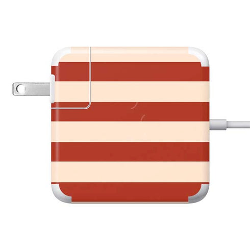 Neutral Stripes 85W Power Adapter (15 and 17 inch MacBook Pro Charger) Skin