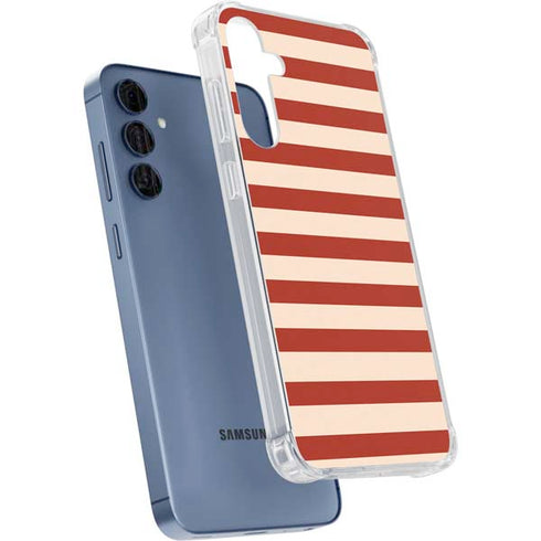 Neutral Stripes Galaxy A35 5G Clear Case