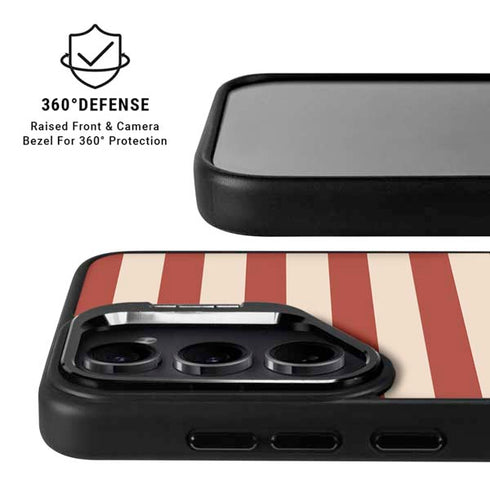 Neutral Stripes Galaxy S25 Plus Kickstand Case