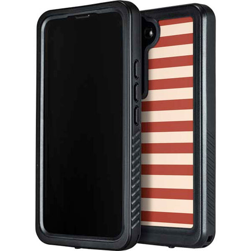 Neutral Stripes Galaxy S24 Plus Waterproof Case