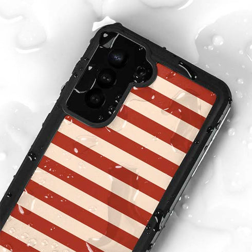 Neutral Stripes Galaxy S24 Plus Waterproof Case