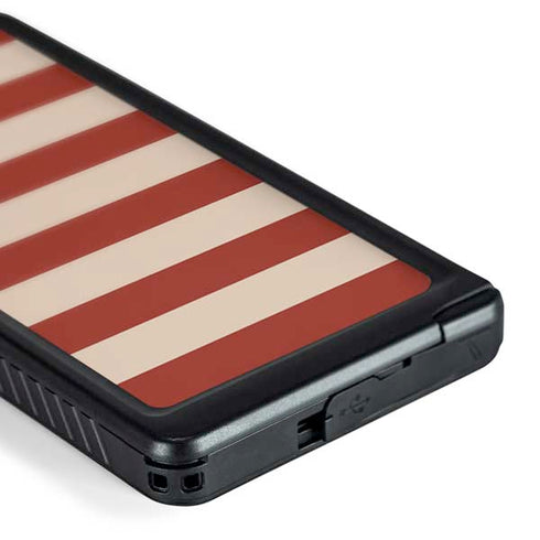 Neutral Stripes Galaxy S24 Ultra Waterproof Case