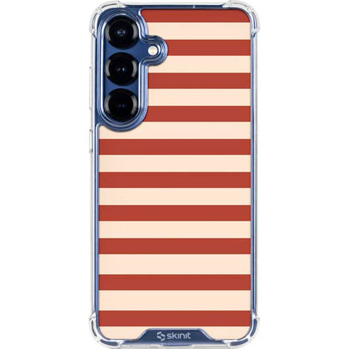 Neutral Stripes Galaxy S25 Clear Case