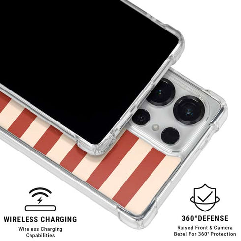 Neutral Stripes Galaxy S25 Ultra Clear Case