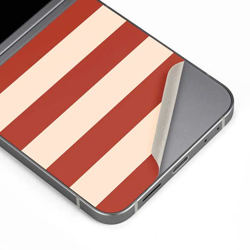 Neutral Stripes Galaxy Z Flip6 Skin