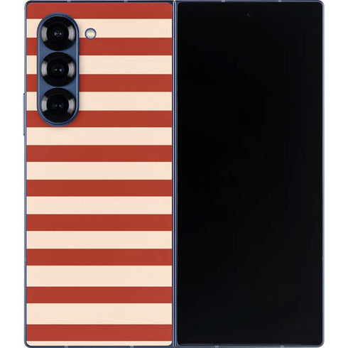 Neutral Stripes Galaxy Z Fold6 Skin