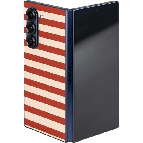 Neutral Stripes Galaxy Z Fold6 Skin