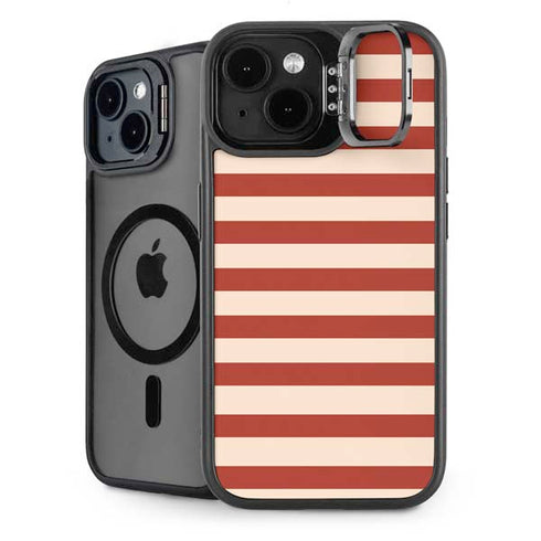 Neutral Stripes iPhone 15 Kickstand Case