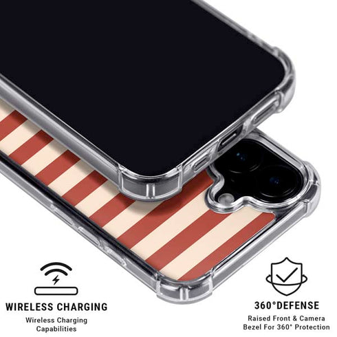 Neutral Stripes iPhone 16 MagSafe Case