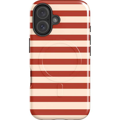 Neutral Stripes iPhone 16 Magsafe Impact Case