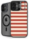 Neutral Stripes iPhone 16 Plus Kickstand Case