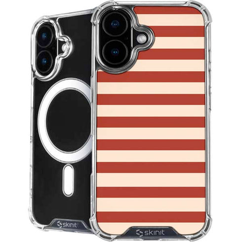 Neutral Stripes iPhone 16 Plus MagSafe Case