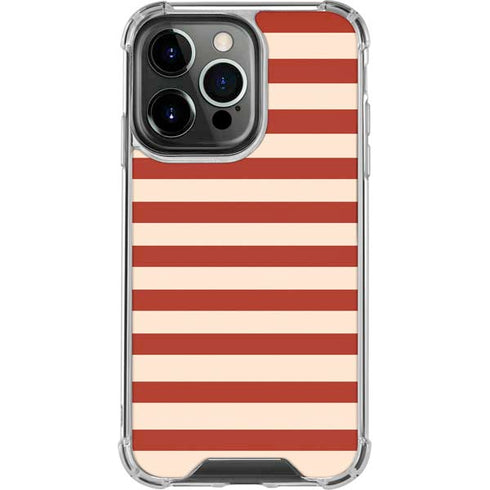 Neutral Stripes iPhone 16 Pro Max Clear Case