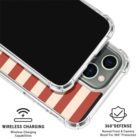 Neutral Stripes iPhone 16 Pro Max Clear Case