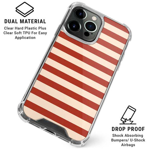 Neutral Stripes iPhone 16 Pro Max Clear Case