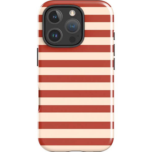 Neutral Stripes iPhone 16 Pro Max Impact Case