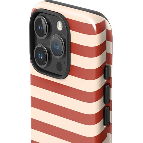 Neutral Stripes iPhone 16 Pro Max Impact Case