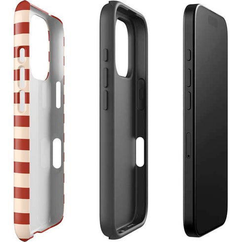 Neutral Stripes iPhone 16 Pro Max Impact Case