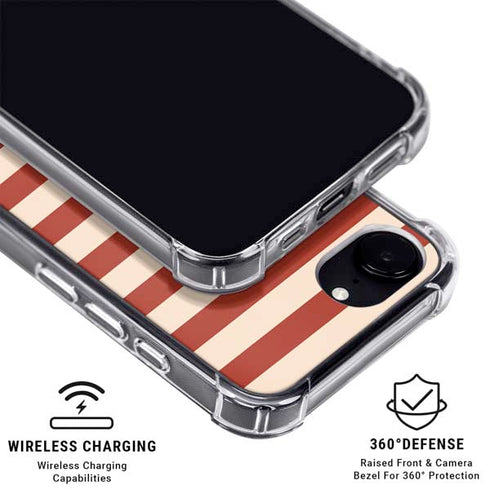 Neutral Stripes iPhone 16e MagSafe Case