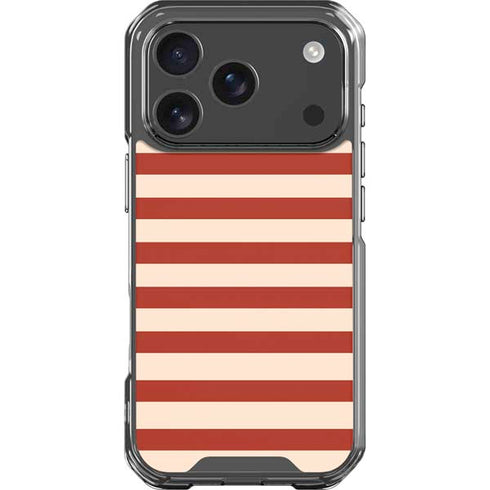 Neutral Stripes iPhone 18 Pro Clear Case
