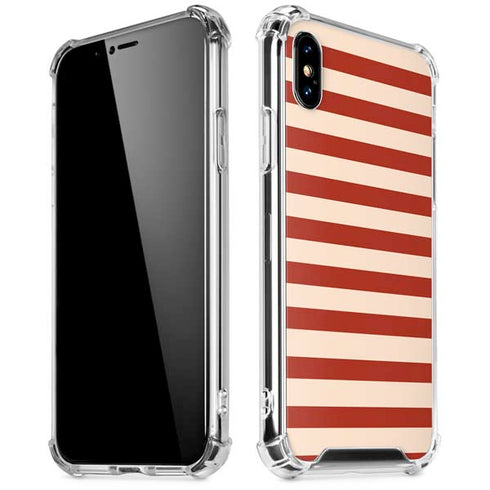 Neutral Stripes iPhone X/XS Clear Case
