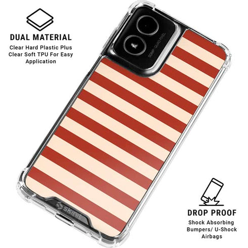 Neutral Stripes Moto G Power 5G (2024) Clear Case