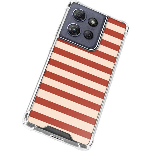Neutral Stripes Moto G Power 5G (2025) Clear Case