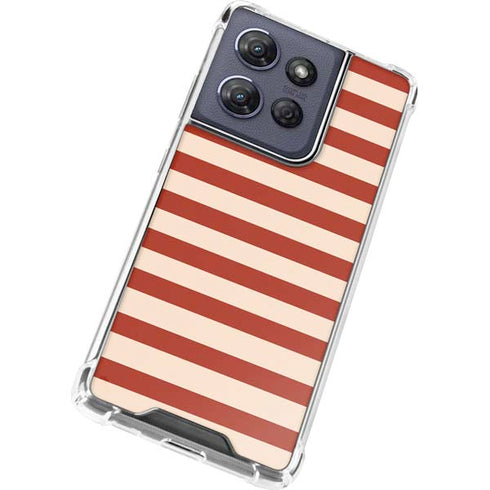 Neutral Stripes Moto G Stylus 5G (2025) Clear Case