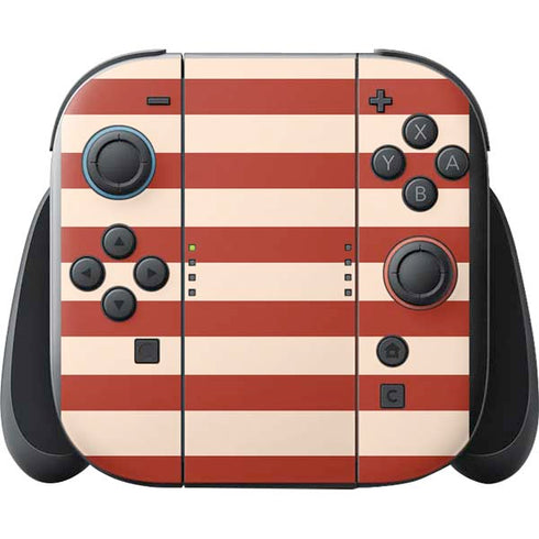 Neutral Stripes Nintendo Switch 2 (2025) with Joy-Con Skin