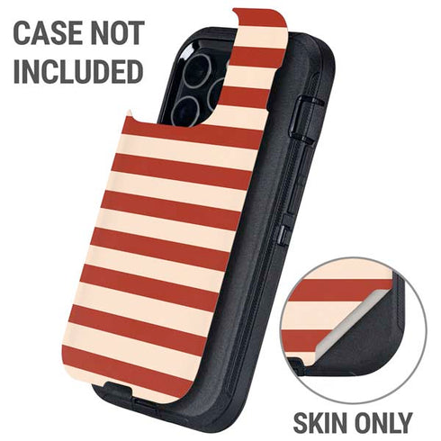 Neutral Stripes Otterbox Defender iPhone Skin