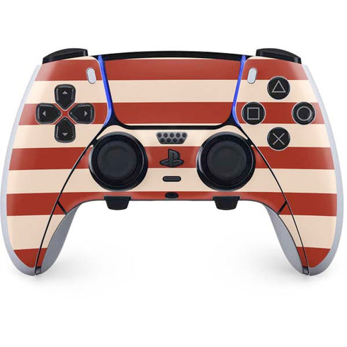 Neutral Stripes PS5 DualSense Edge Pro Controller Skin