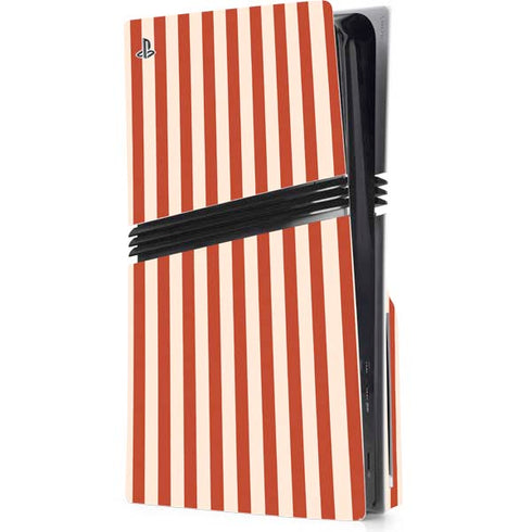 Neutral Stripes PS5 Pro Disk Console Skin