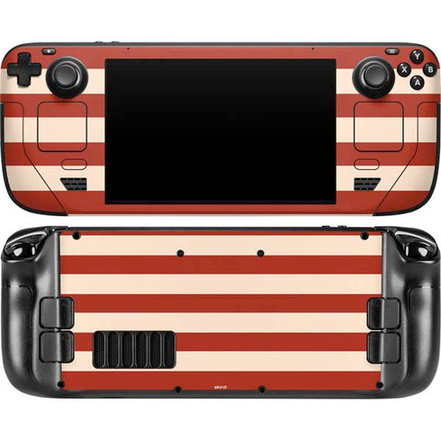Neutral Stripes Steam Deck Handheld Gaming Computer OLED Skin
