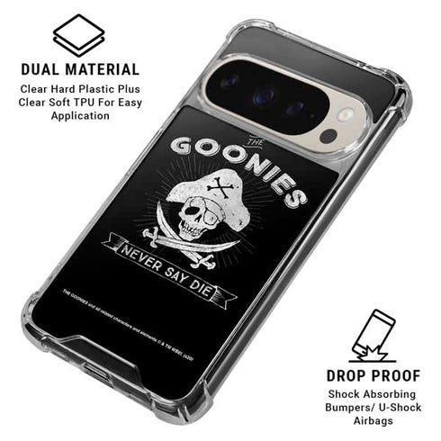 Warner Bros The Goonies (1985) Never Say Die Pixel 9/9 Pro Clear Case