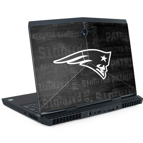 NFL New England Patriots Black & White Dell Alienware Skin