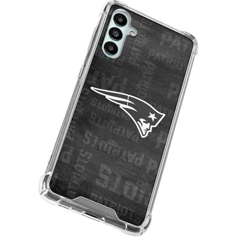 NFL New England Patriots Black & White Gabb Phone 4 Clear Case
