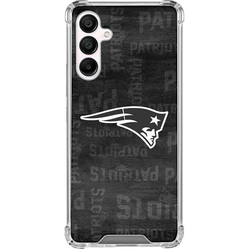 NFL New England Patriots Black & White Galaxy A16 5G Clear Case