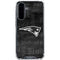 NFL New England Patriots Black & White Galaxy A36 5G Clear Case